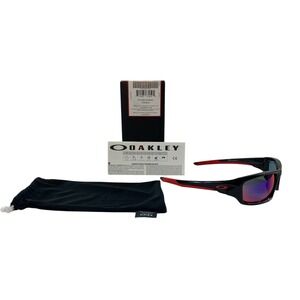 Oakley Valve Sunglass Polished Black Red Iridium OO9236-02 Lifestyle Sport Mens